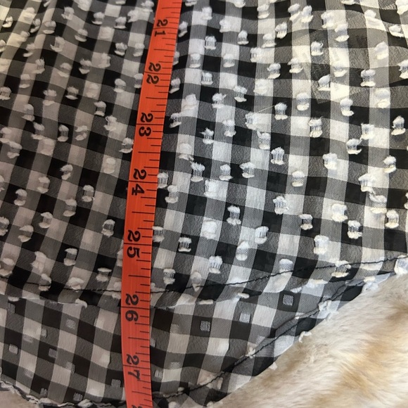 Anthropologie Maeve Black and White Gingham Blouse - Picture 3 of 8